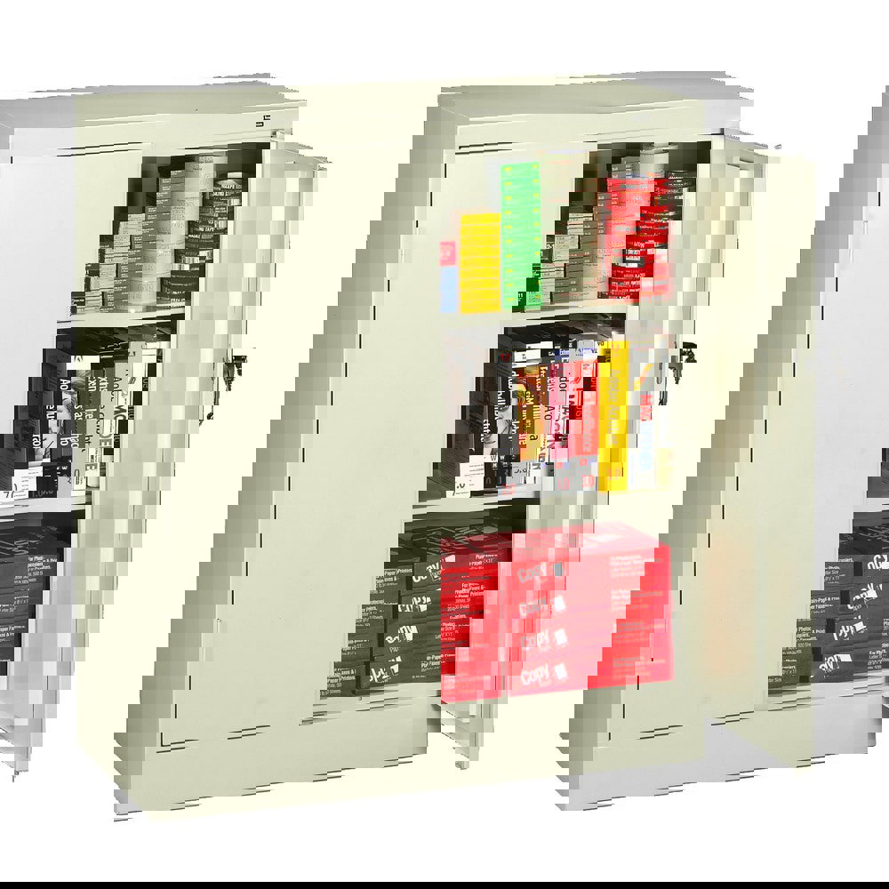 3 Shelf Locking Storage Cabinet